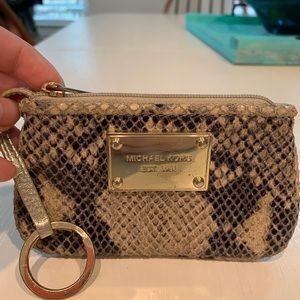 MIchael Kors Python Keychain Wallet